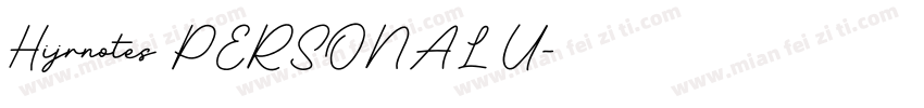 Hijrnotes PERSONAL U字体转换